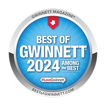 Grayson Dentist Voted Best of Gwinnett Mediallion-2024