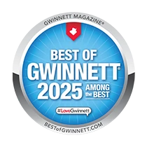 Grayson Dentist Voted Best of Gwinnett Mediallion-2025